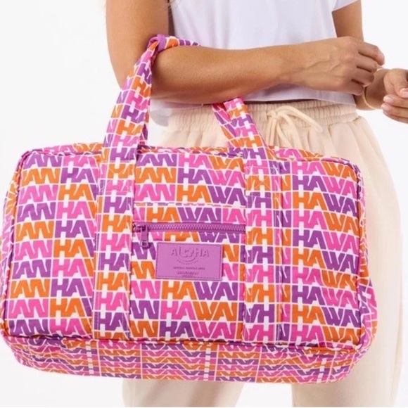 ALOHA Collection Handbags - Aloha Collection Hawaiian Airlines NWT COLLAB LIMITED ED Weekender Bag SOLD OUT